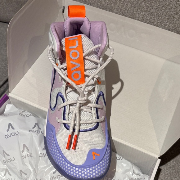 Avoli Volleyball Shoes - Purple and Orange - Picture 2 of 5